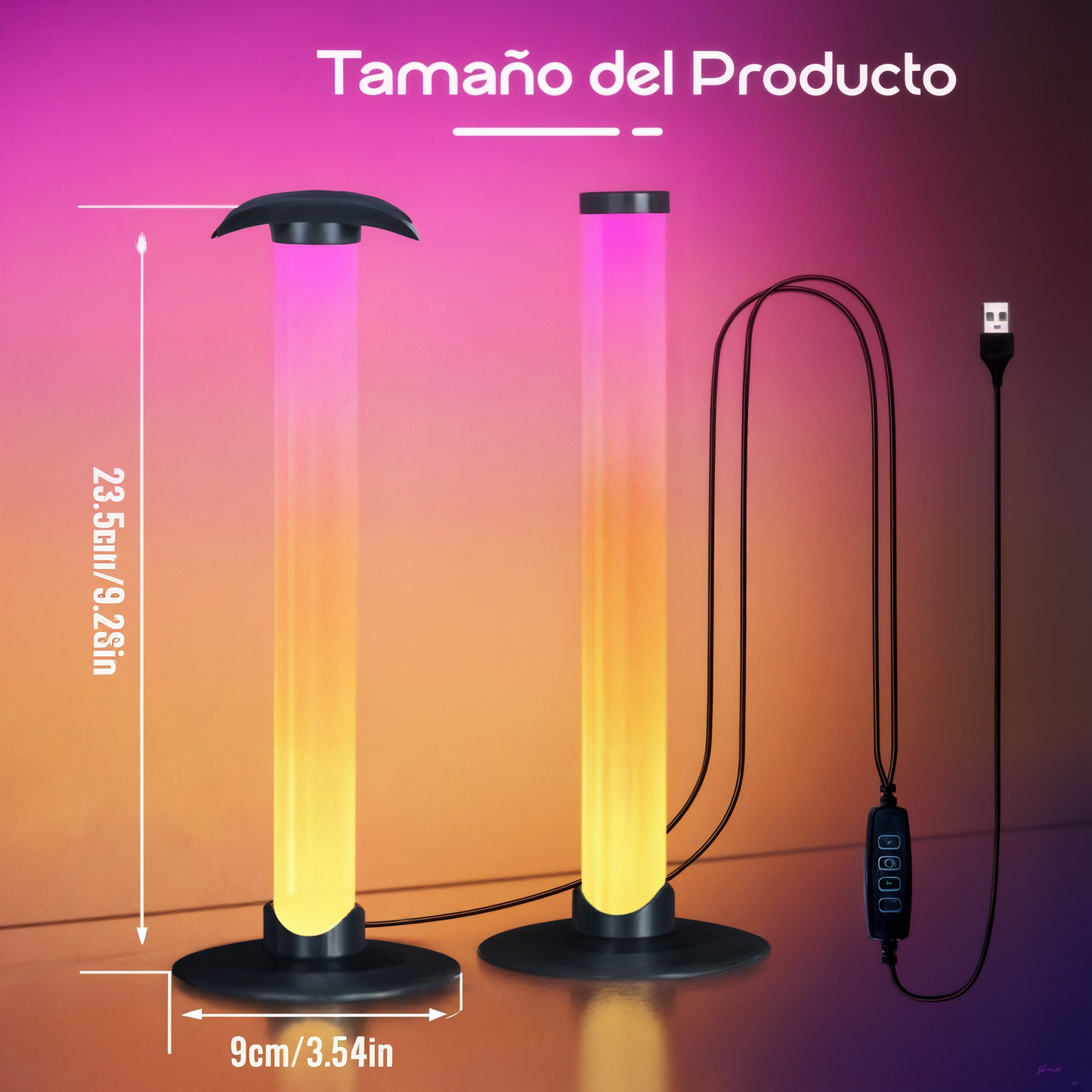 Pack x2 Lámparas RGB con Soporte para Audífonos