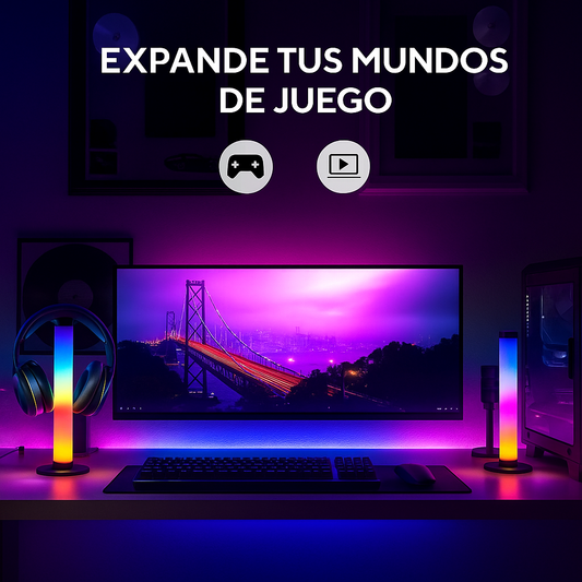 Pack x2 Lámparas RGB con Soporte para Audífonos