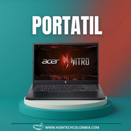 Portátil Acer Gamer AMD Ryzen 5 – 8GB DDR5, 512GB SSD, Pantalla 15.6” Full HD, RTX 2050