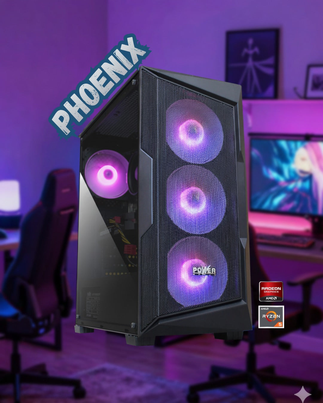 Gamer Phoenix / Amd Ryzen 5 5600GT - RX 9060XT 8GB