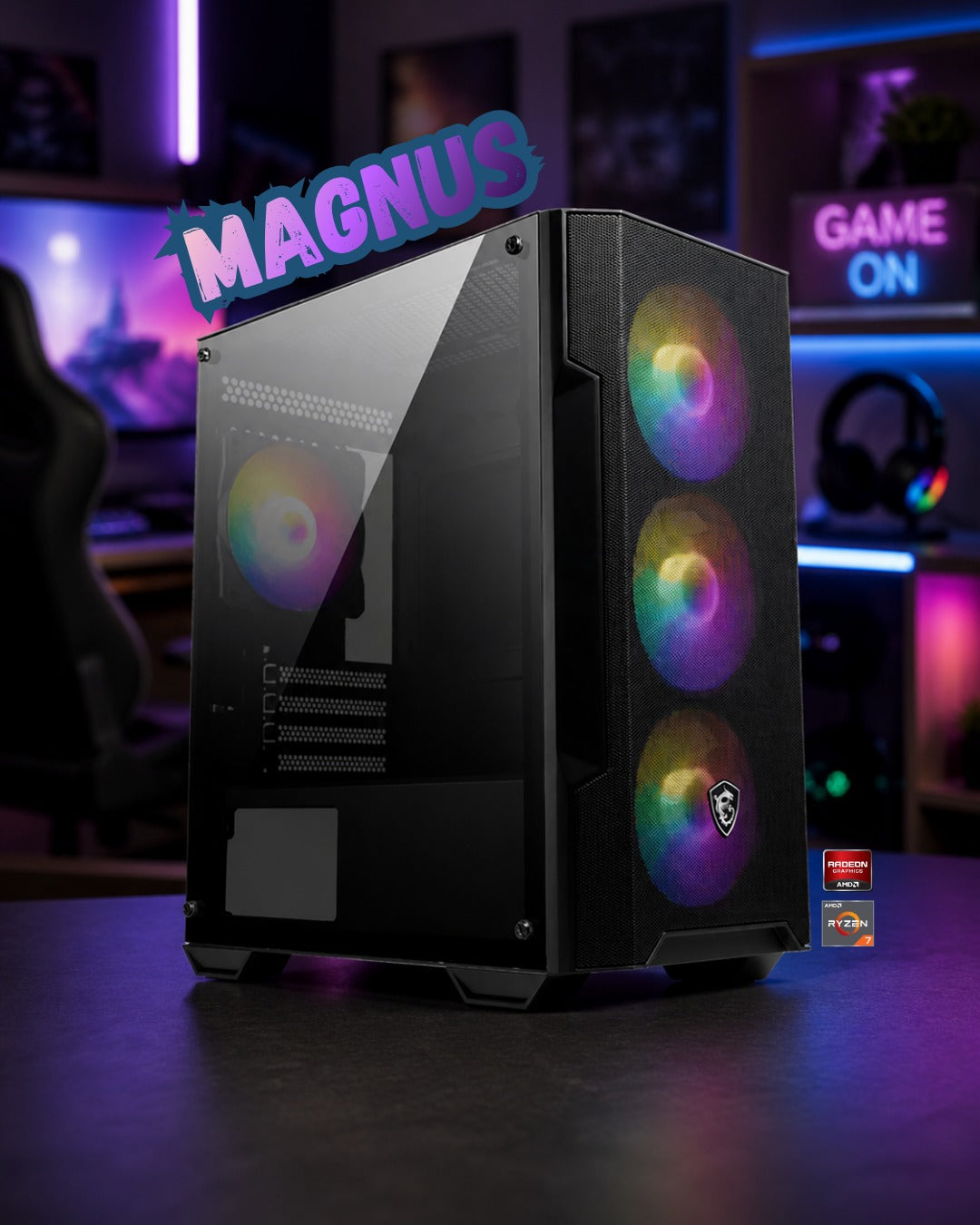 Gamer Magnus / Amd Ryzen 7 8700F - RX 7600 8GB