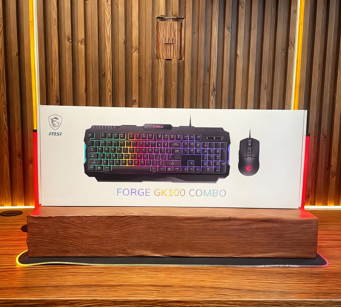 Combo Teclado Mouse MSI force gk100